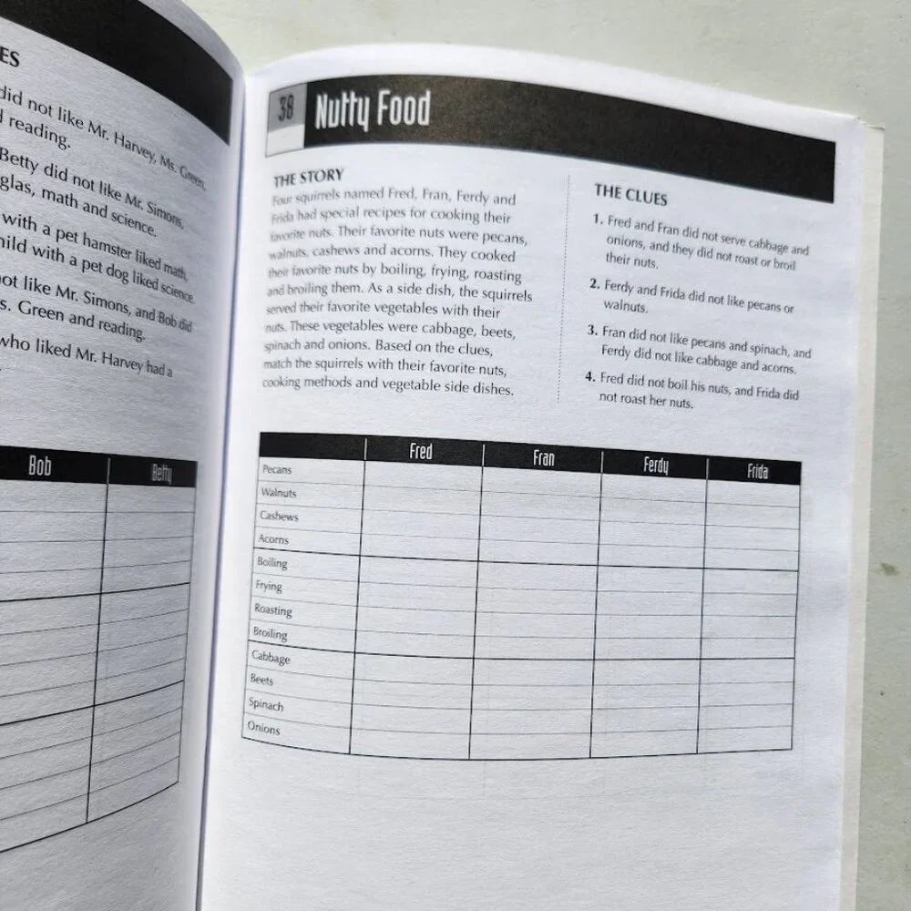 MindWare Grid Perplexors Level A Book Workbook Brain Teasers Puzzle Book Logic B